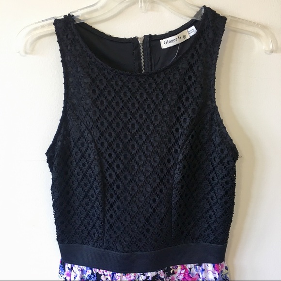 NWOT Black and Floral Romper - Medium - Picture 3 of 8